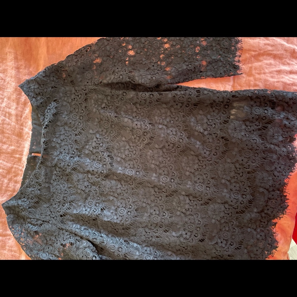 Black lace top